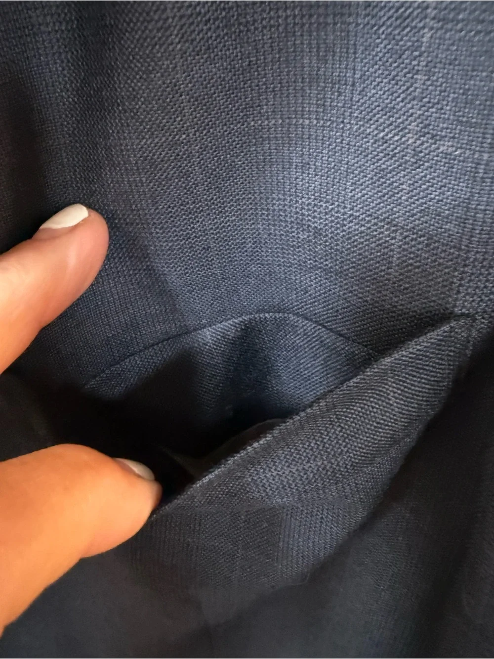 Oscar de la Renta menswear Super 100’s 100% wool 44R blue sports coat blazer